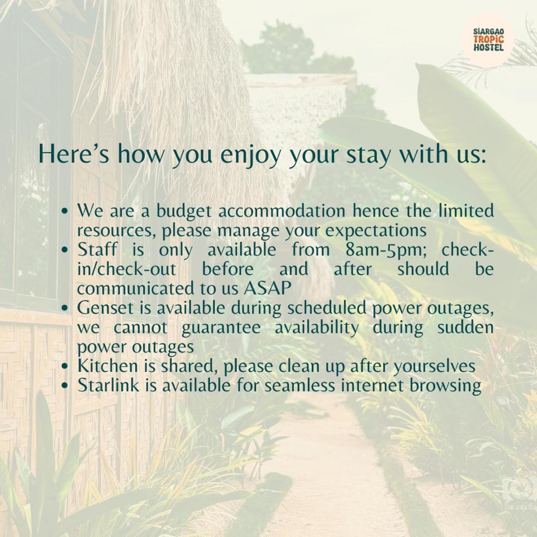 Siargao Tropic Hostel General Luna  Exterior photo